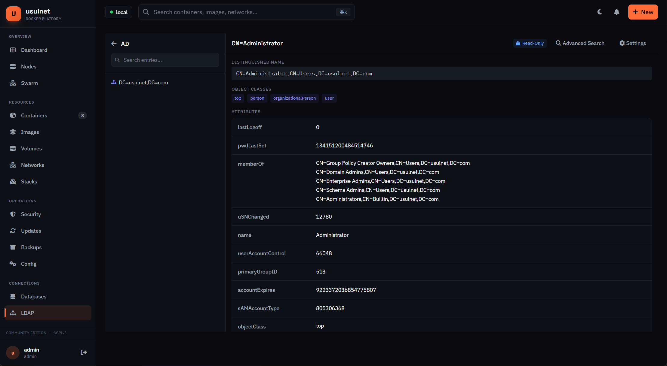 usulnet — DevOps & SysAdmins UI gallery image