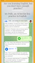AI bot Polly for study English language gallery image