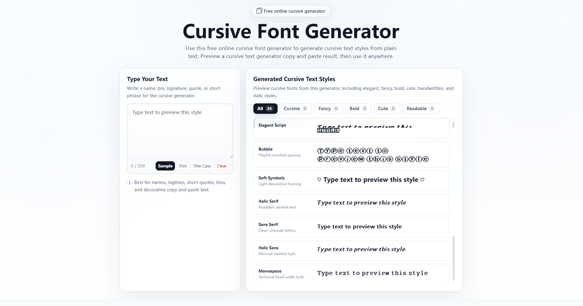 CursiveKit gallery image