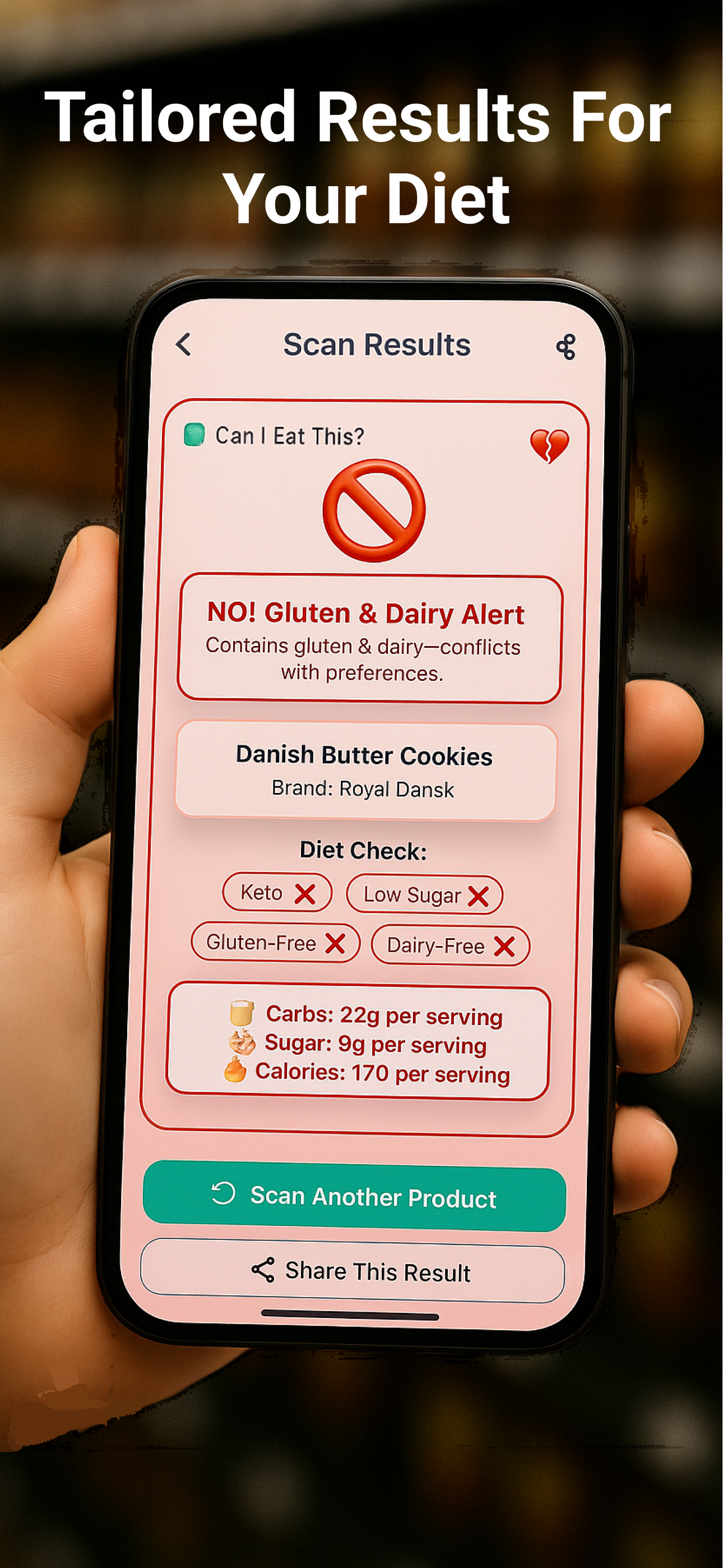 Media Boleh saya makan ini? - Mengimbas produk, dapatkan cadangan yang disesuaikan untuk diet anda 1
