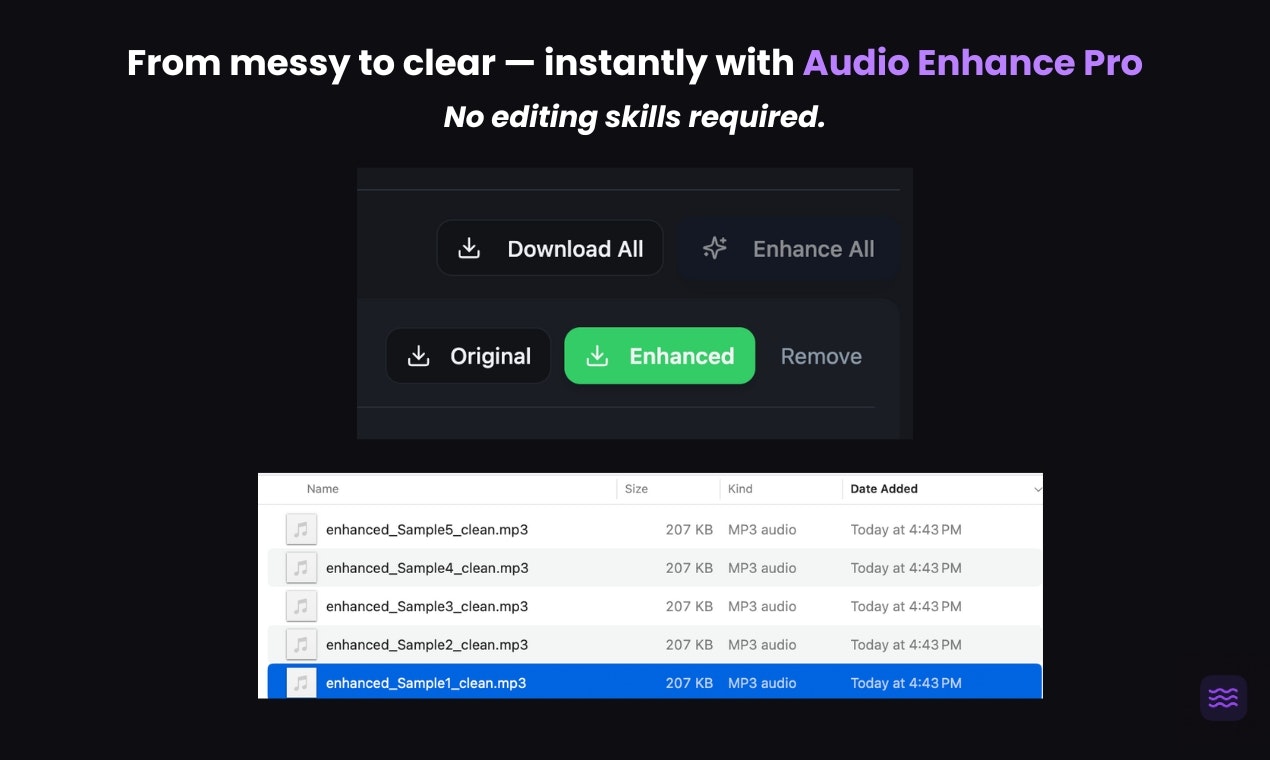 Média Audiohancepro - Amélioration professionnelle de l'audio par lots. 4