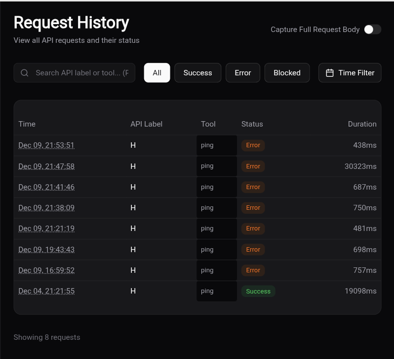 MCP Guard - Main product screenshot demonstrating key features and user interface