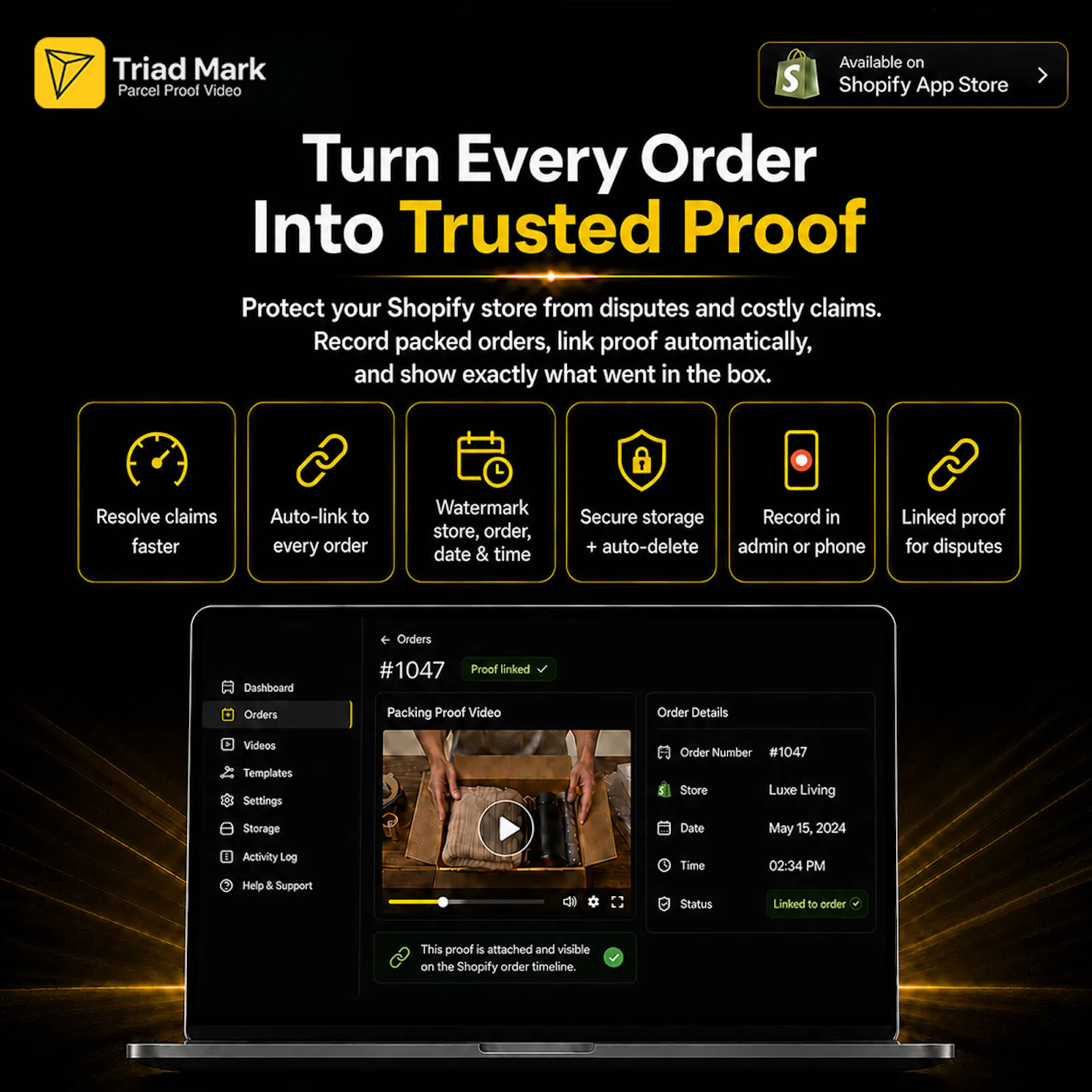 TM Parcel Proof Video screenshot 6