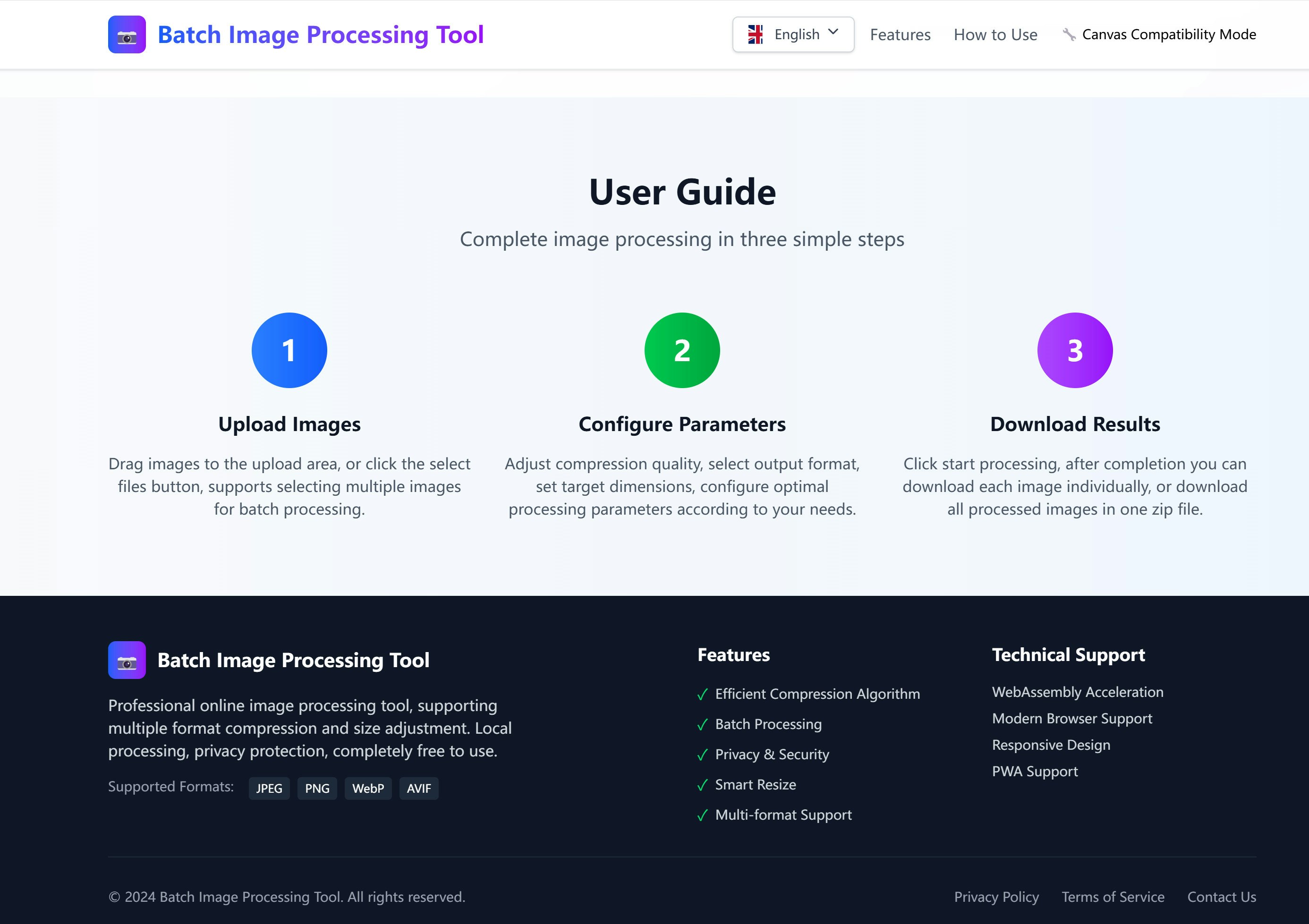 Herramienta de compresión de imagen por lotes - Optimización de compresión en línea gratuita media 3