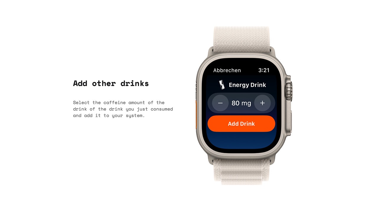 Astrocat - Coffee Tracker - Volg uw cafeïne -inname op uw Apple Watch media 4