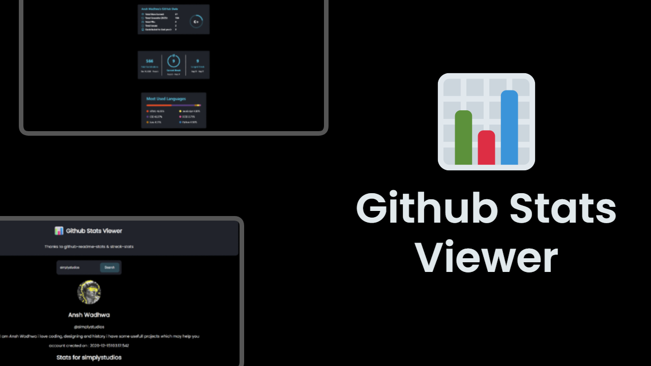 GitHub Statistics Viewer media 1