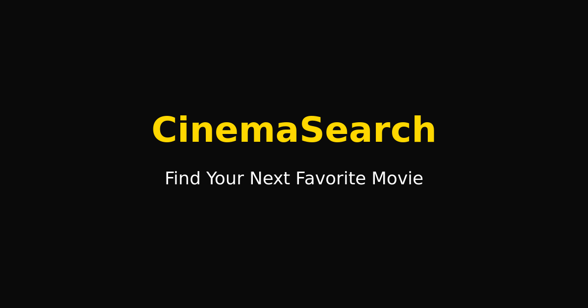 CinemaSearch - Main product screenshot demonstrating key features and user interface