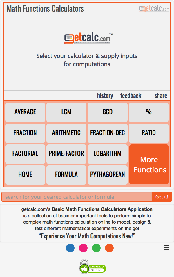 Calculators & Converters - getcalc.com gallery image