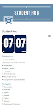 Student's dashboard notion template gallery image