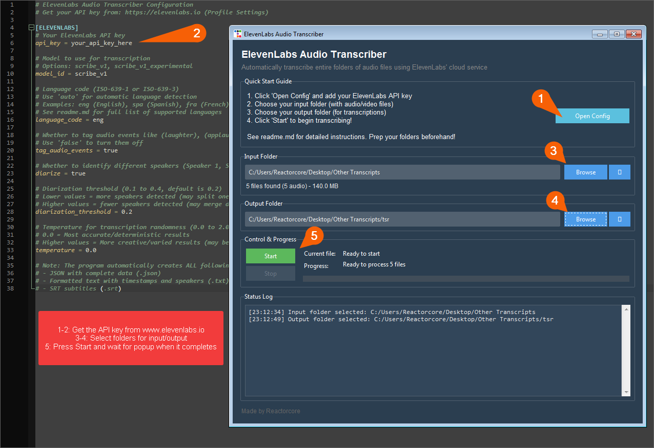 ElevenLabs Batch Transcriber media 3