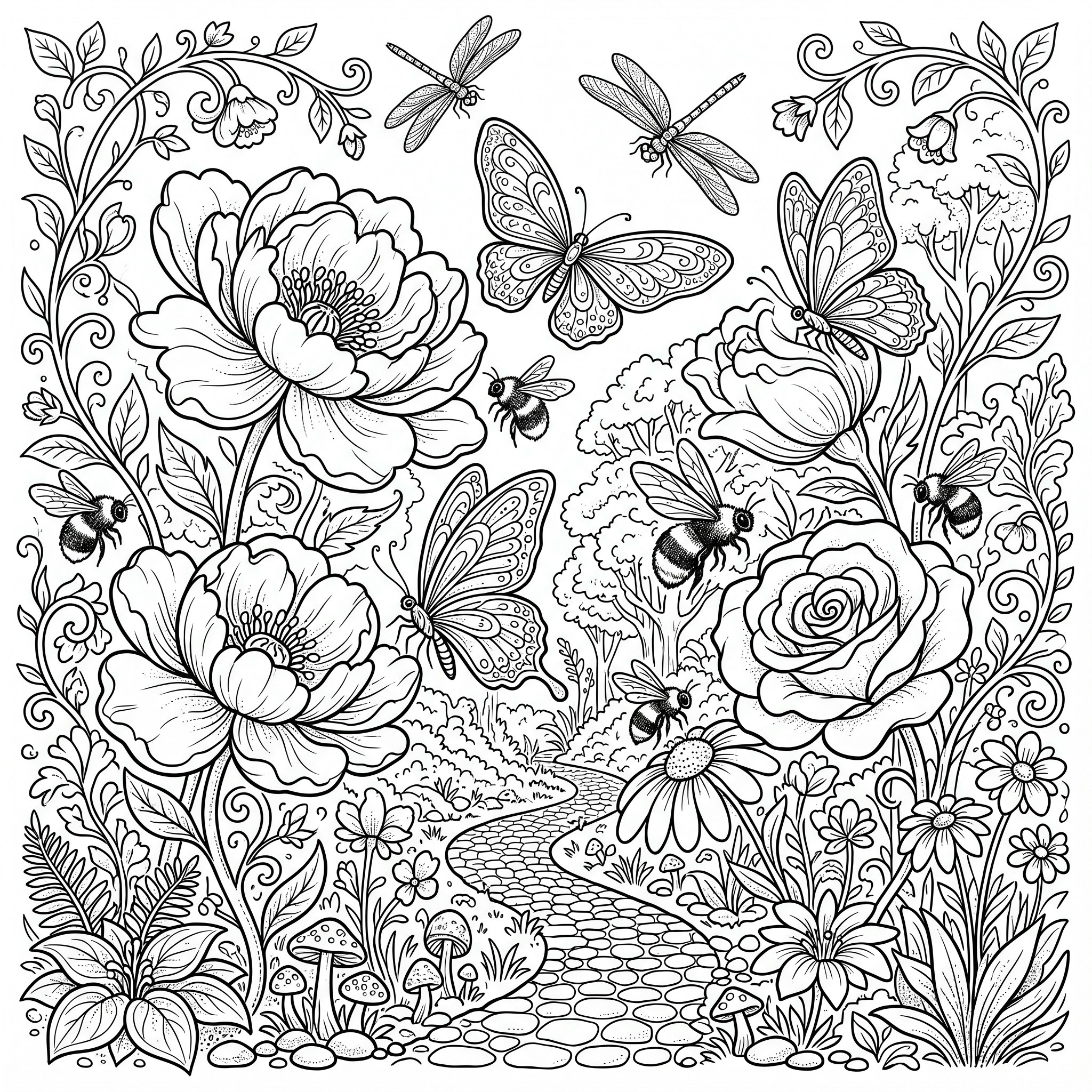 Monochrome Coloring Pages Bundle  gallery image
