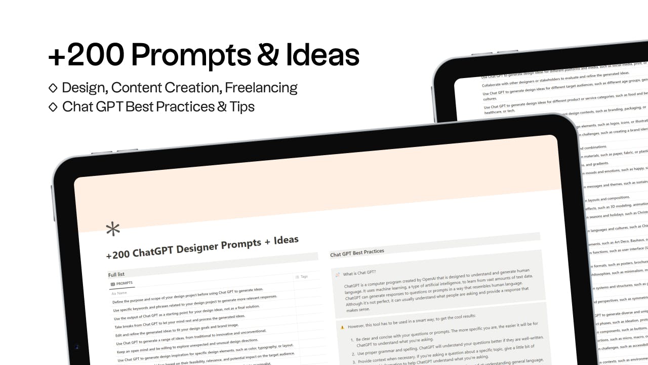 +200 Chat GPT Prompts for Designers media 1