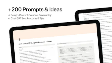 +200 Chat GPT Prompts for Designers gallery image