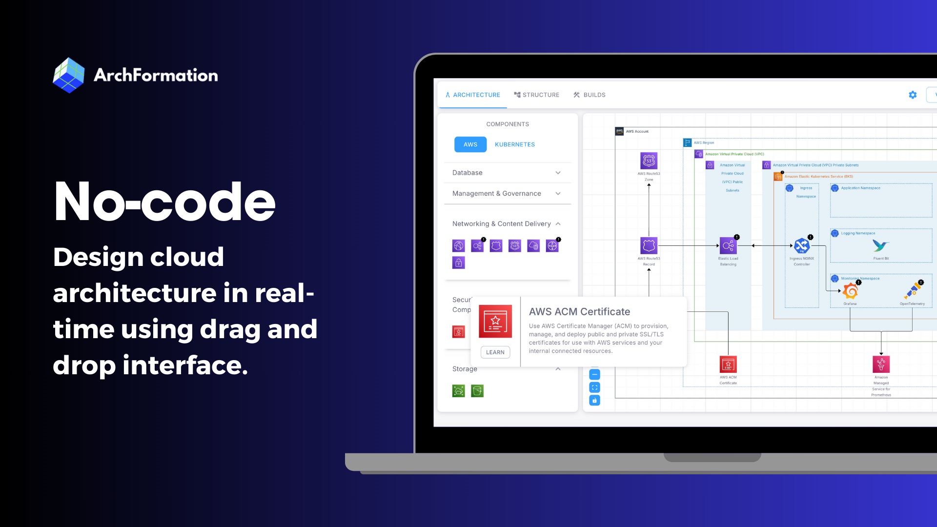 startuptile ArchFormation-Design and deploy infrastructure to AWS using no-code app