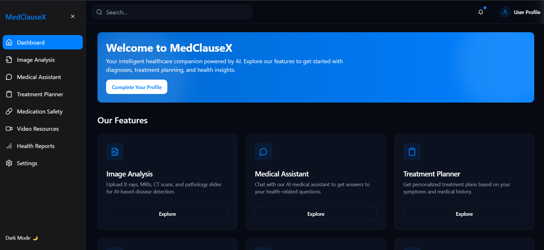 Medclausex - KI-betriebene Gesundheitsdiagnose und Behandlung Medien 1