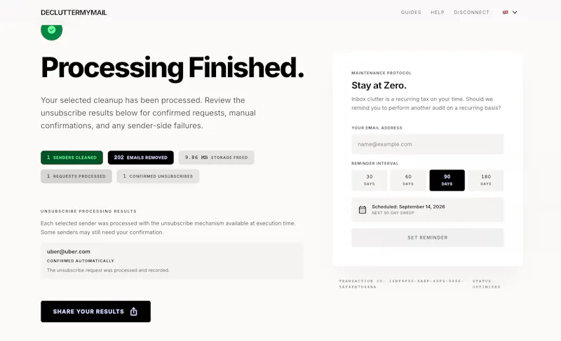 DeclutterMyMail screenshot 7
