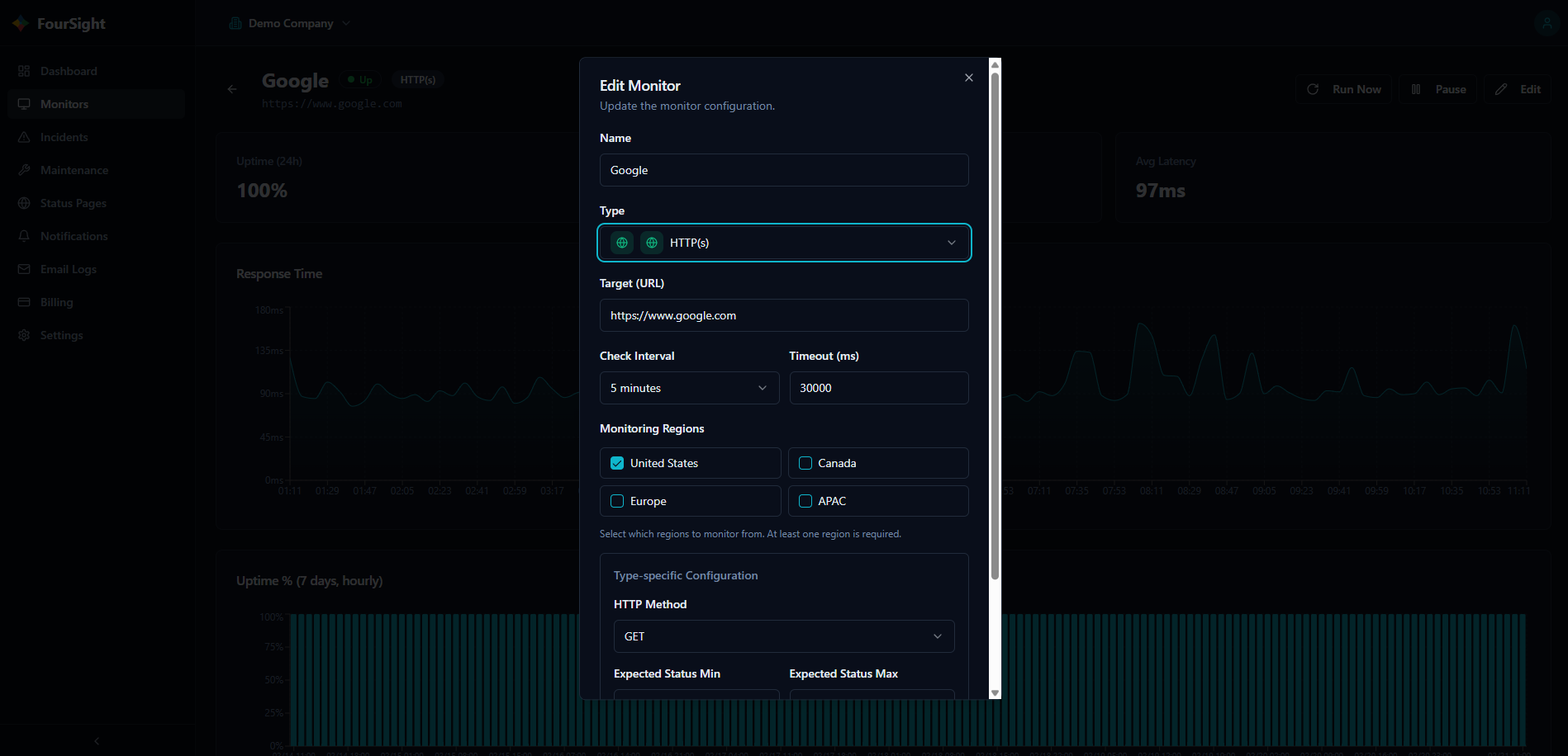 FourSight - Screenshot 3 showing product features and functionality