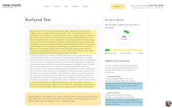 Clumsy Words AI Text Detector by Nexunom gallery image