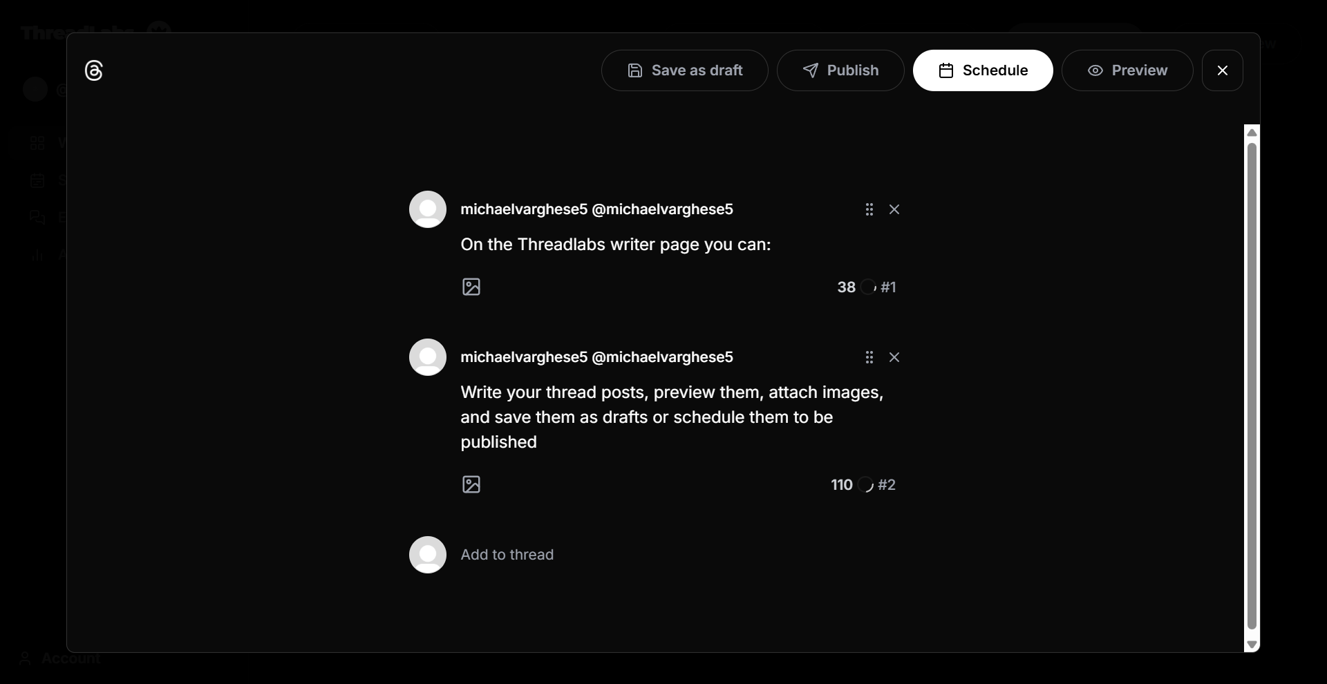 ThreadLabs - Screenshot 2 showing product features and functionality