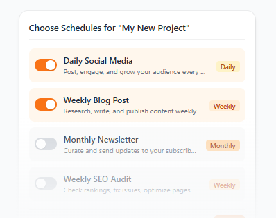MarketingReminder - Screenshot 2 showing product features and functionality