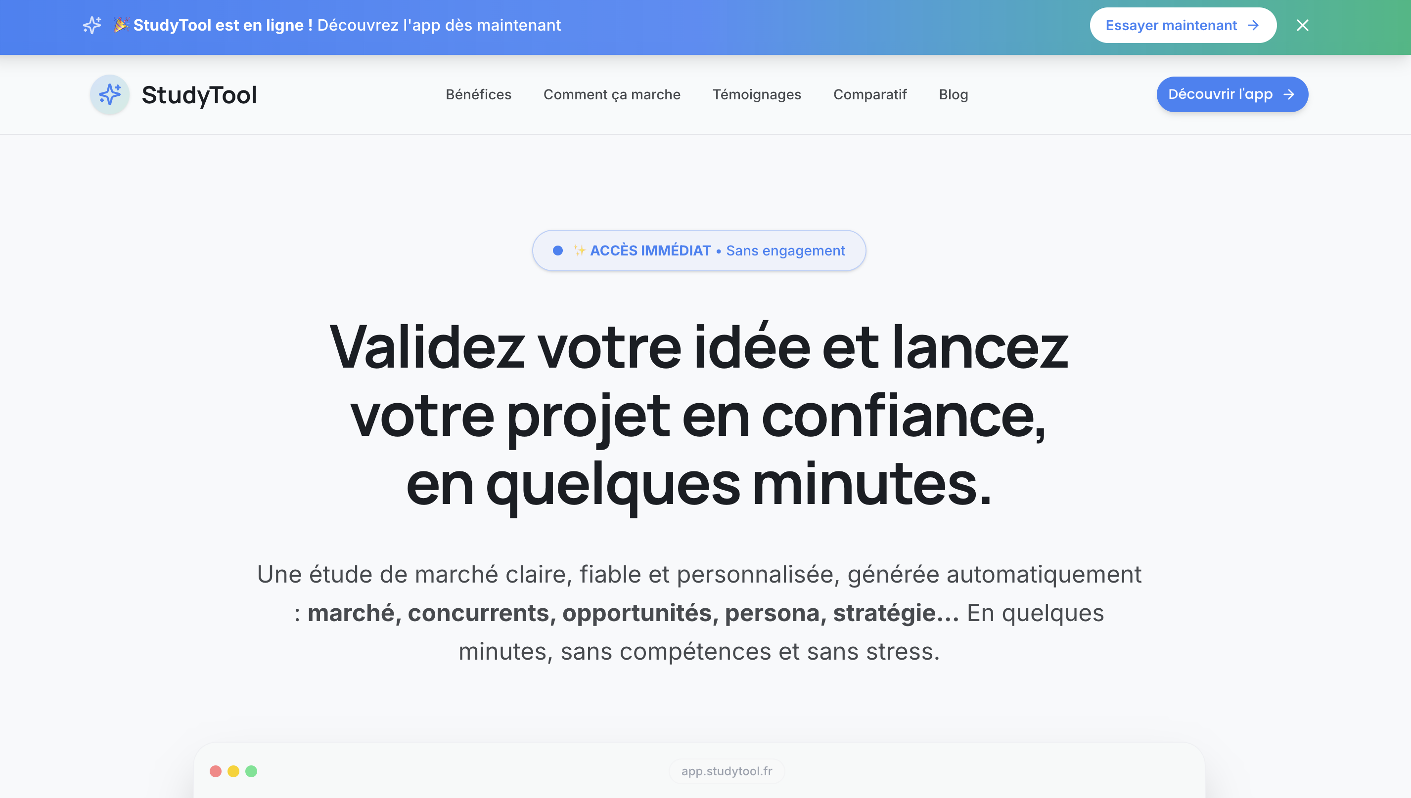 StudyTool - Main product screenshot demonstrating key features and user interface