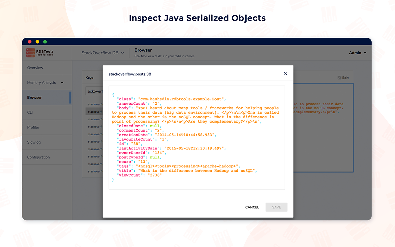 RDBTools - GUI for Redis gallery image