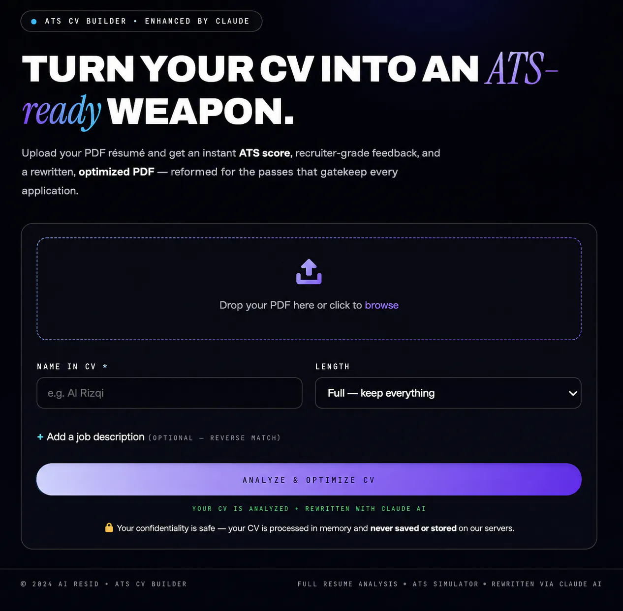 AI CV Optimizer gallery image