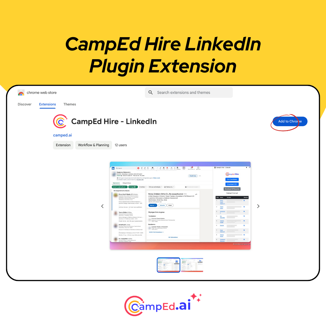 CampEd Hire - LinkedIn Chrome Extension media 2