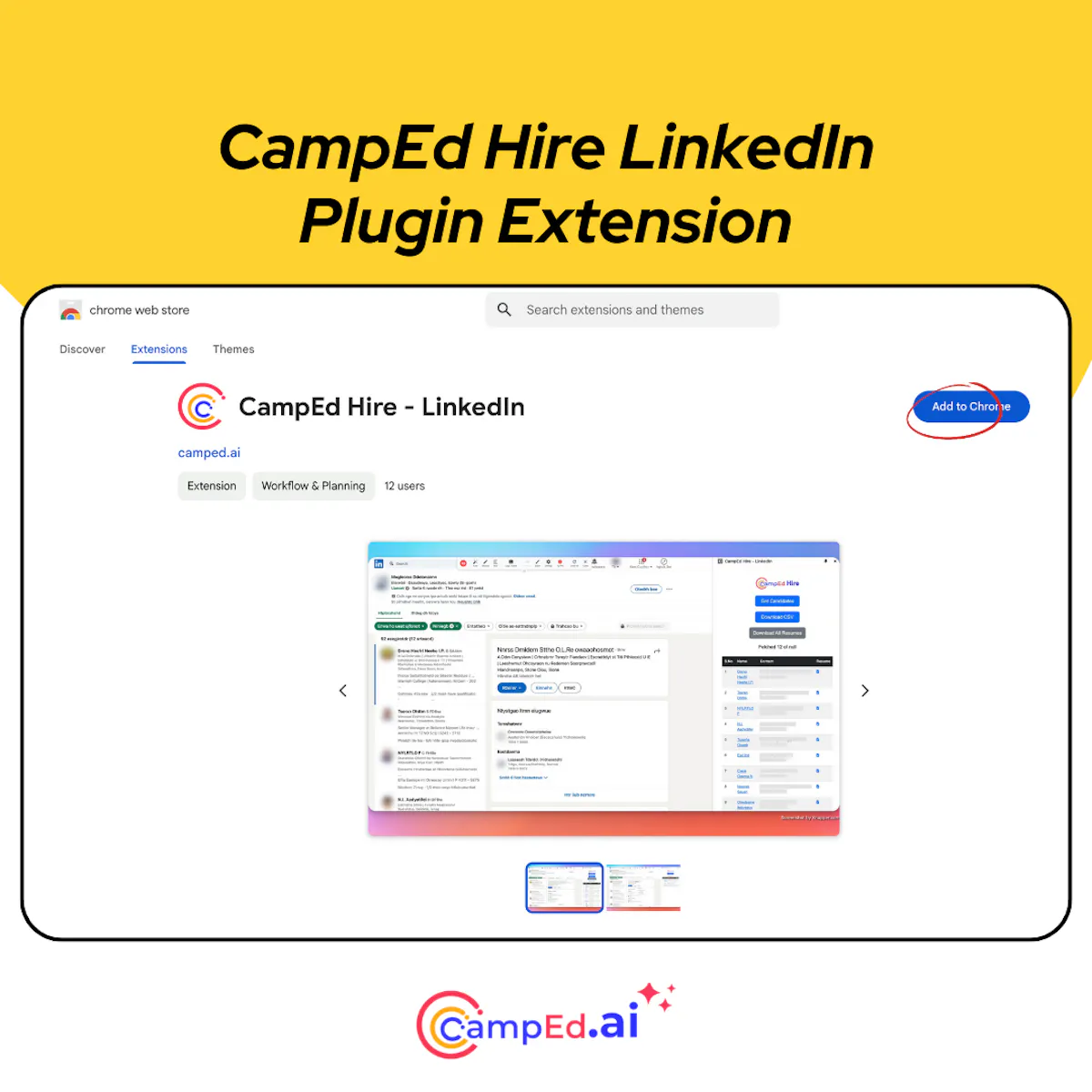 CampEd Hire - LinkedIn Chrome Extension