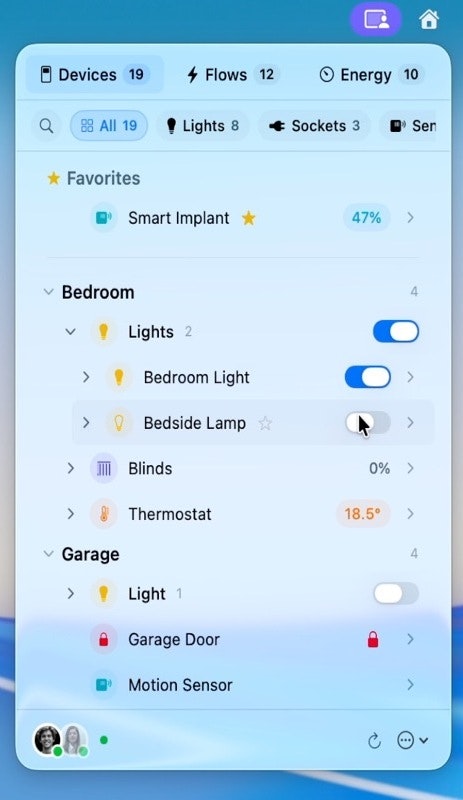 HomeBar for Homey Pro - Screenshot 5 showing product features and functionality