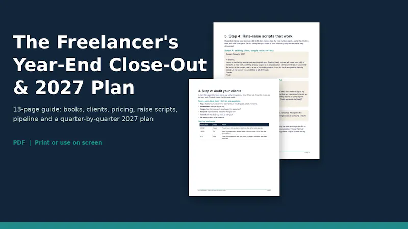 Freelancer Year-End Close-Out Guide screenshot 1