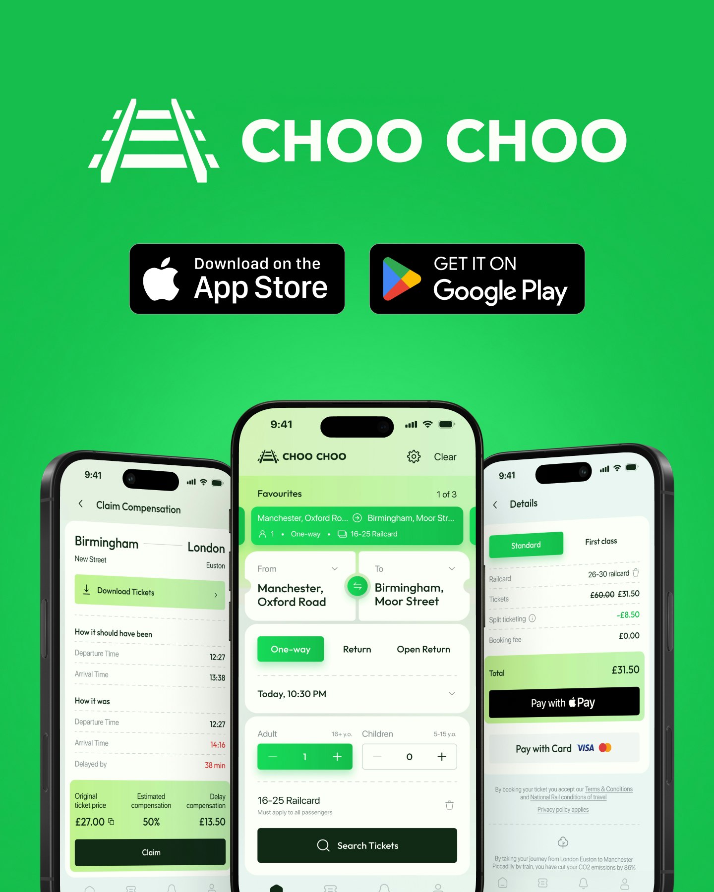 Choo Choo - Main product screenshot demonstrating key features and user interface