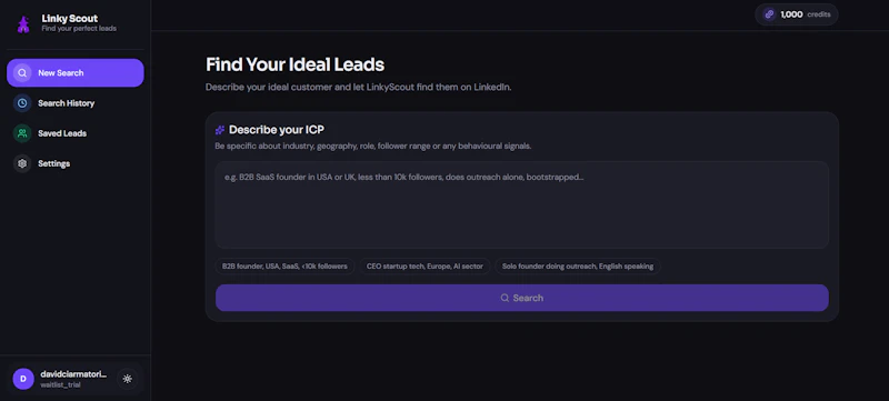 Linky screenshot 2
