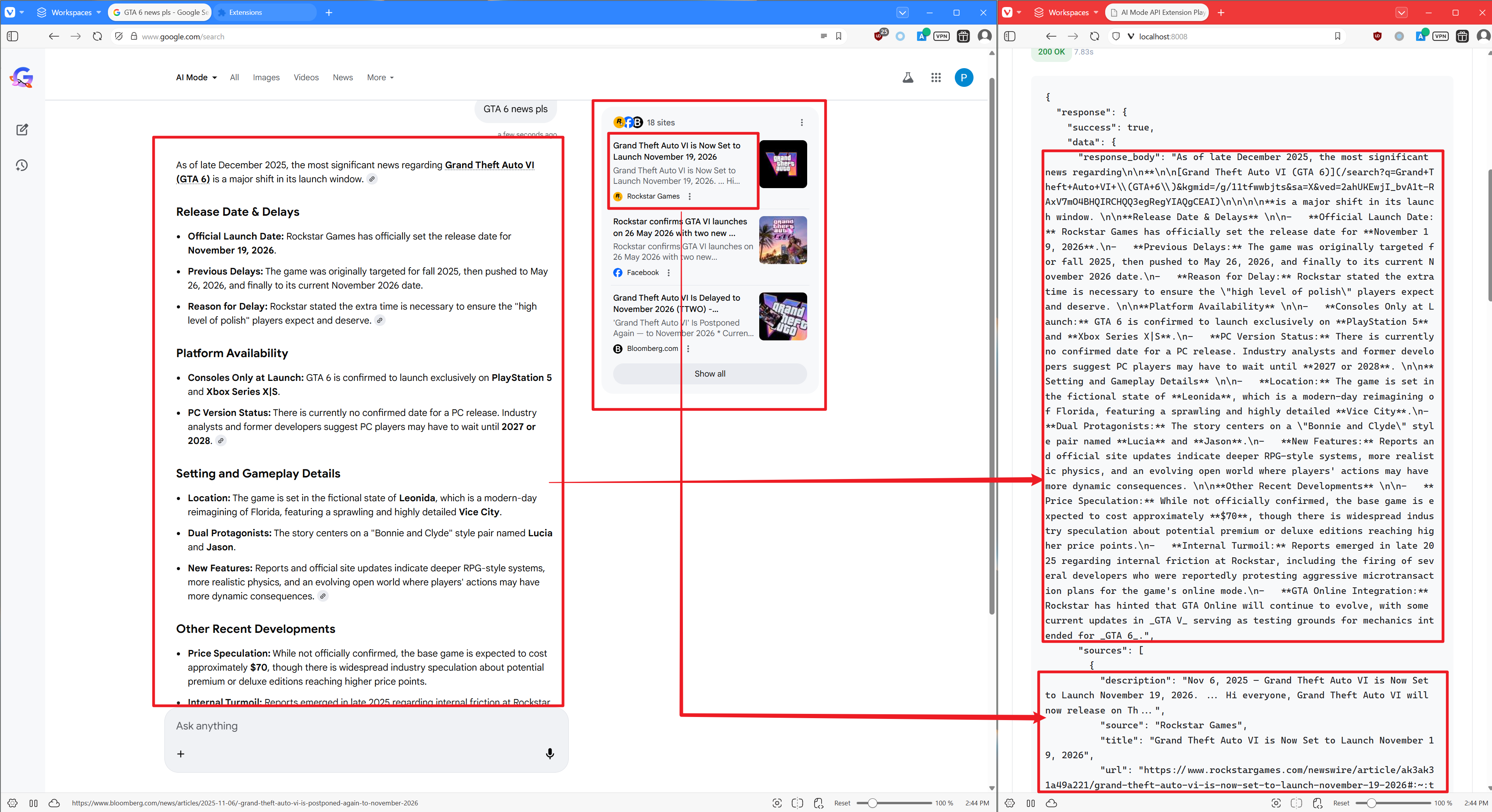 AI Mode API gallery image