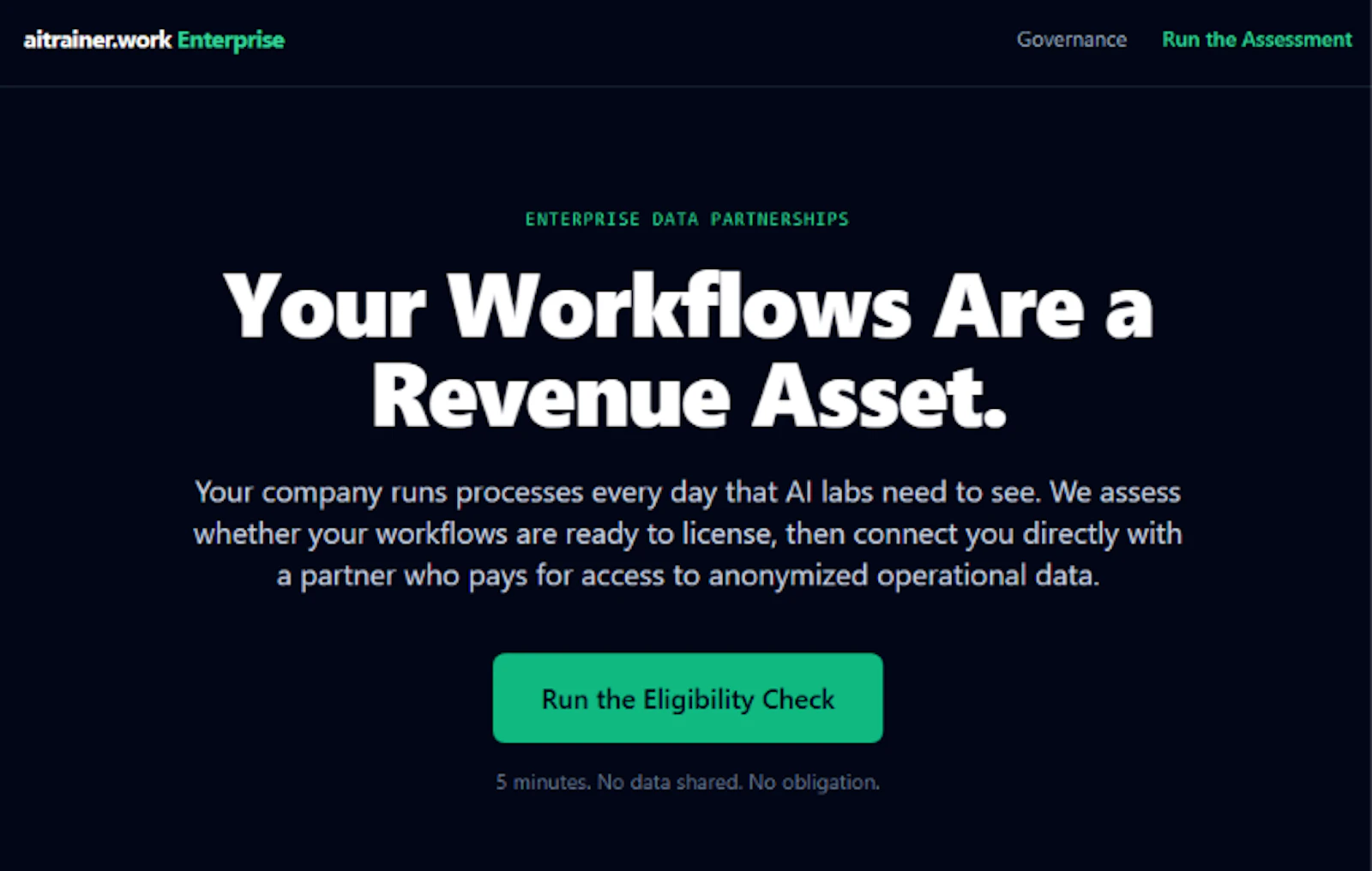 Enterprise Data Partnerships screenshot 1