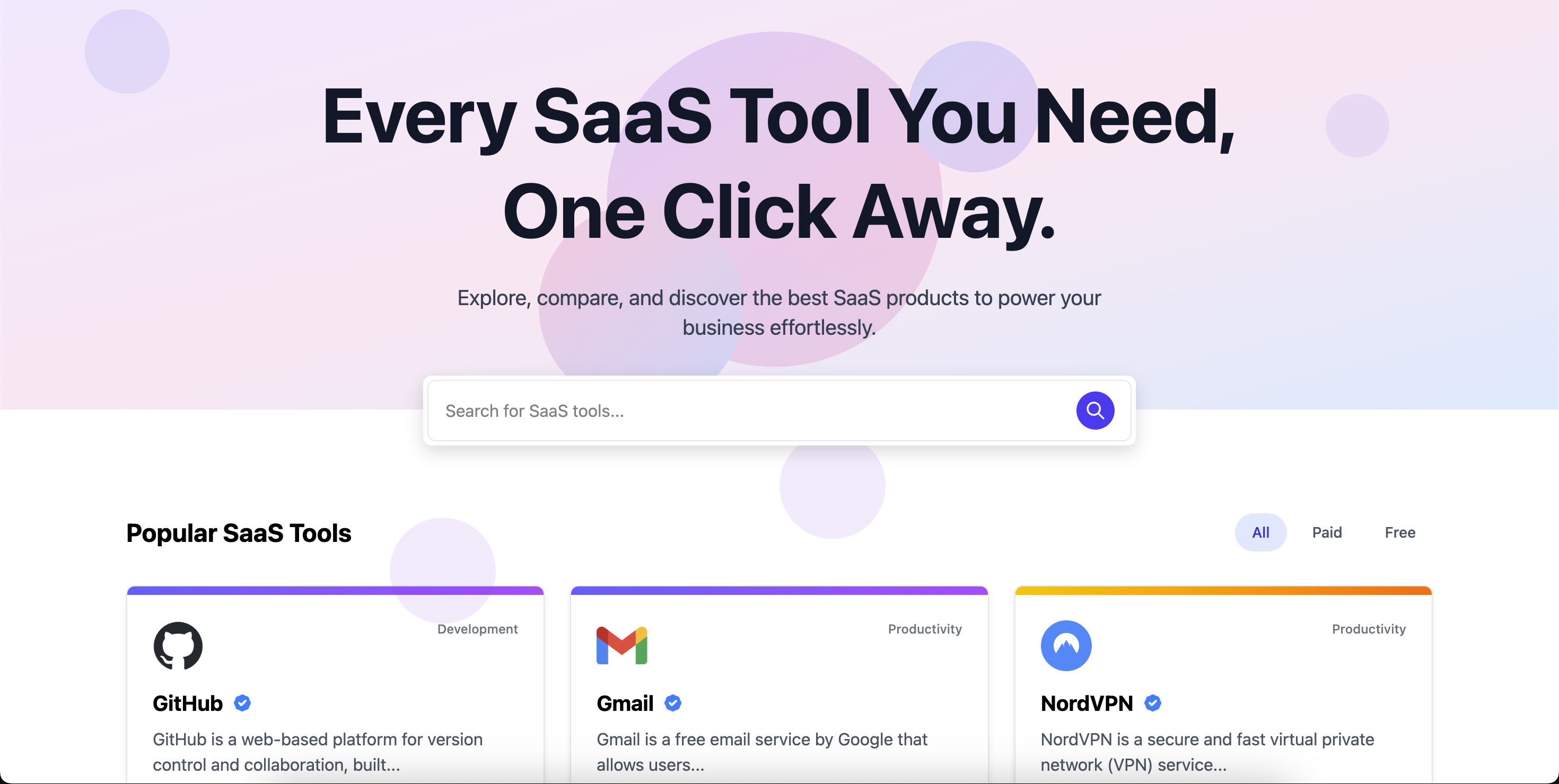 Encuentra tu SaaS - Mercado para descubrir y enumerar sus productos SaaS media 1