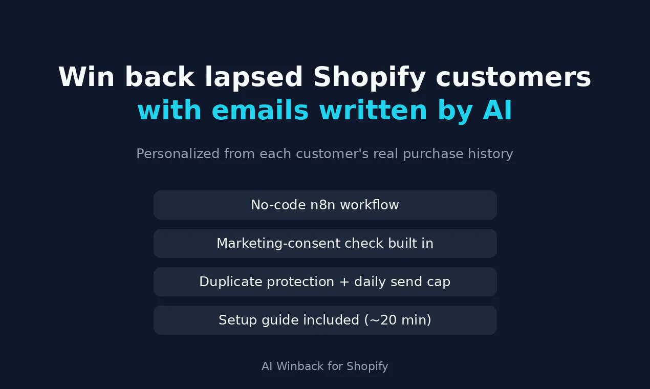 AI Winback for Shopify gallery image