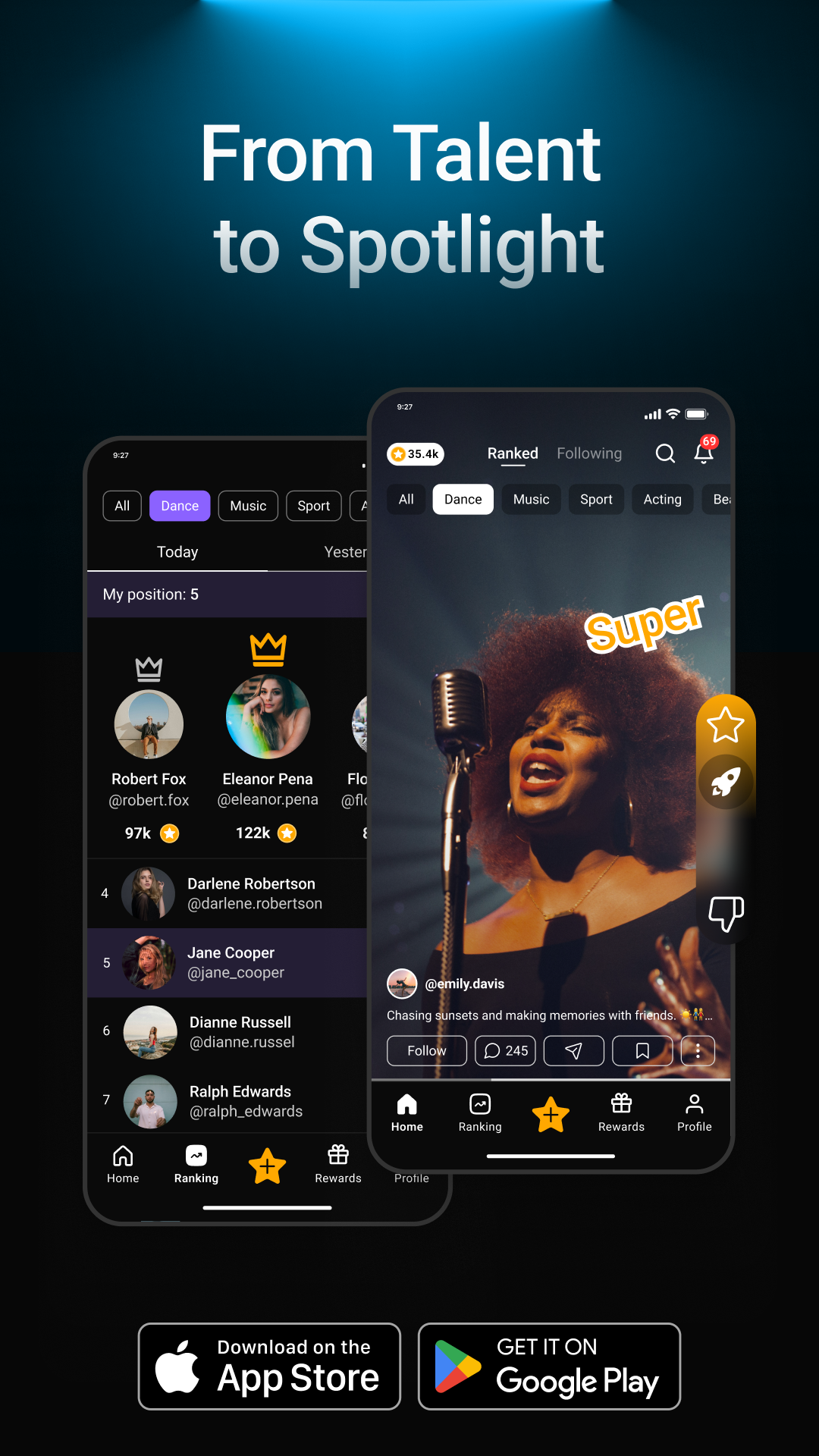 وسائط Shineup - عرض المواهب 1
