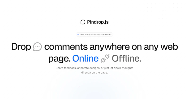 Pindrop.js  screenshot 1