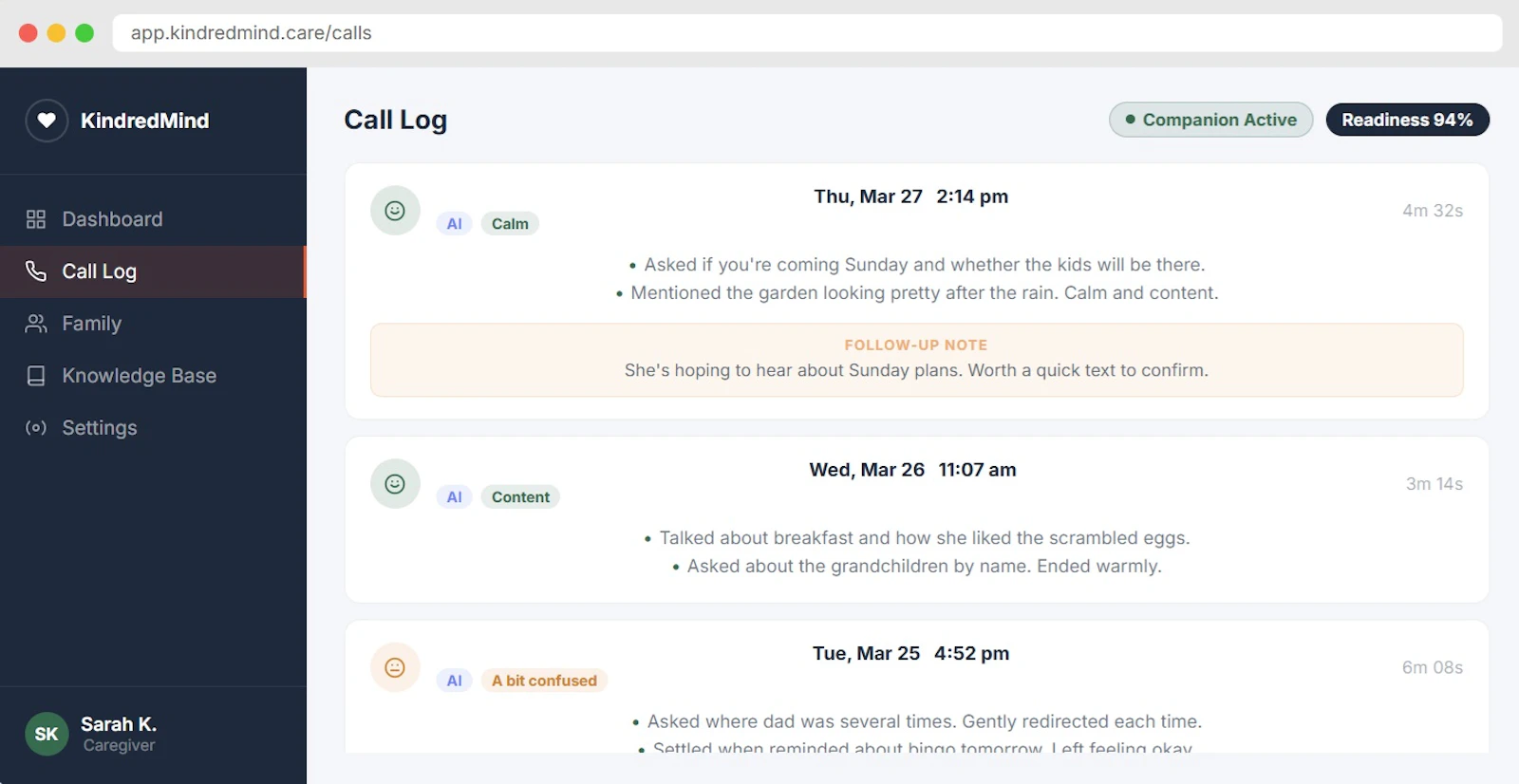 KindredMind screenshot 3