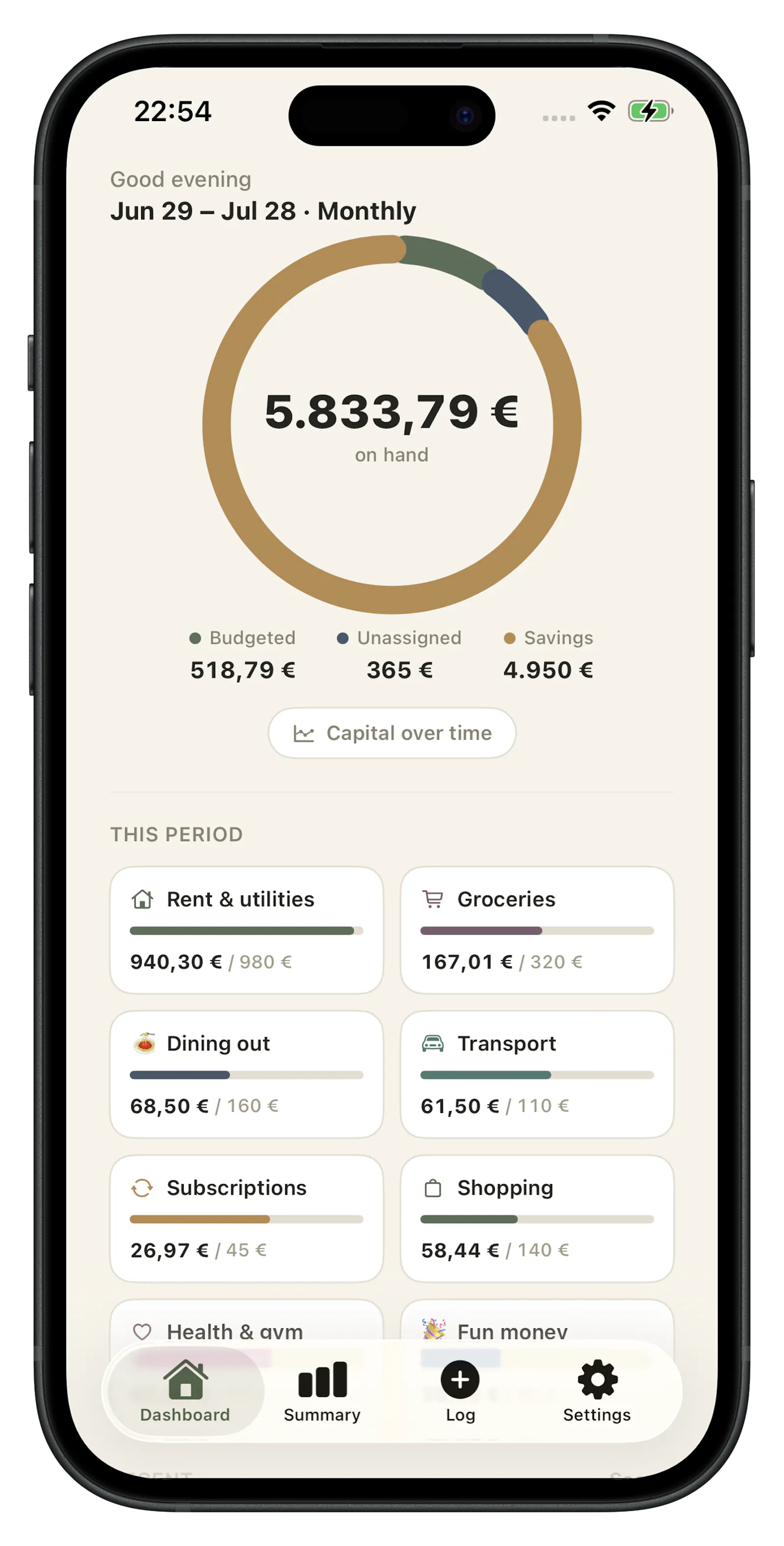 Basis - Simple Budgeting screenshot 2