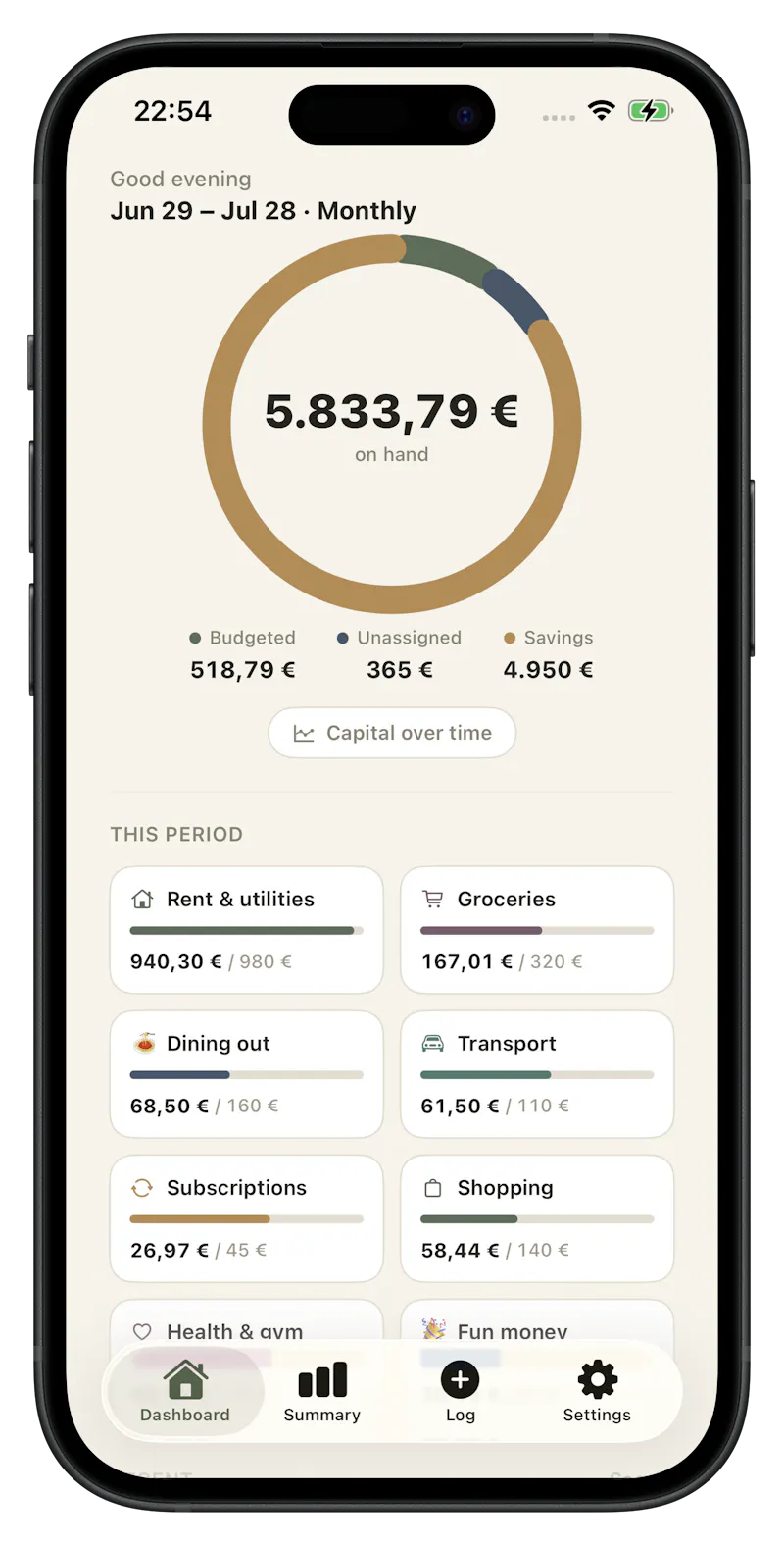Basis - Simple Budgeting screenshot 2
