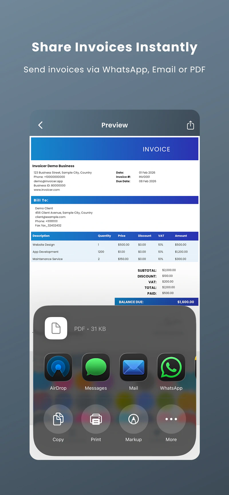 Invoice Maker - Invly screenshot 6