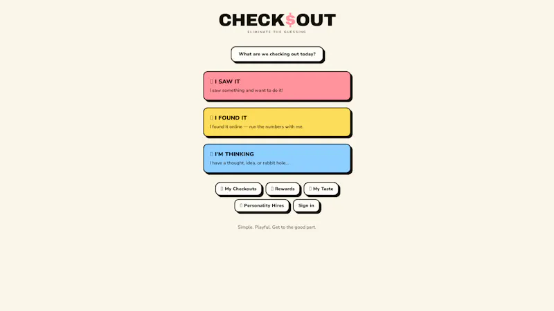 CHECK$OUT  screenshot 1