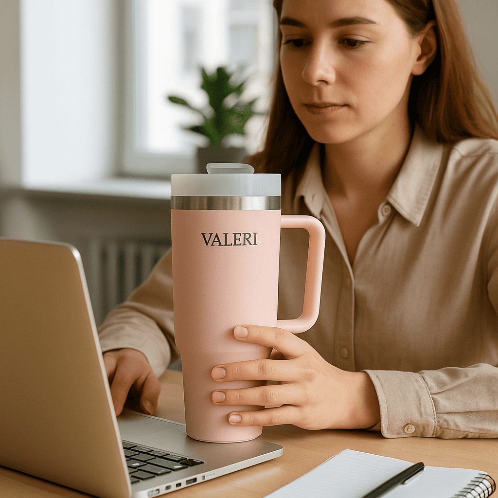 VALERI SMART TECH LID TUMBLER - Screenshot 5 showing product features and functionality