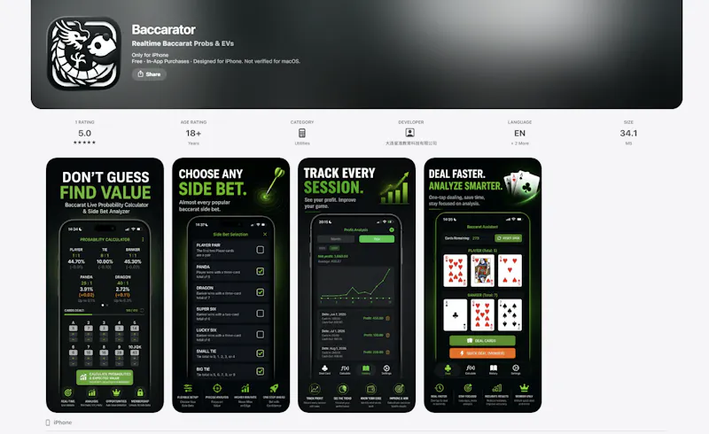 Baccarator screenshot 1