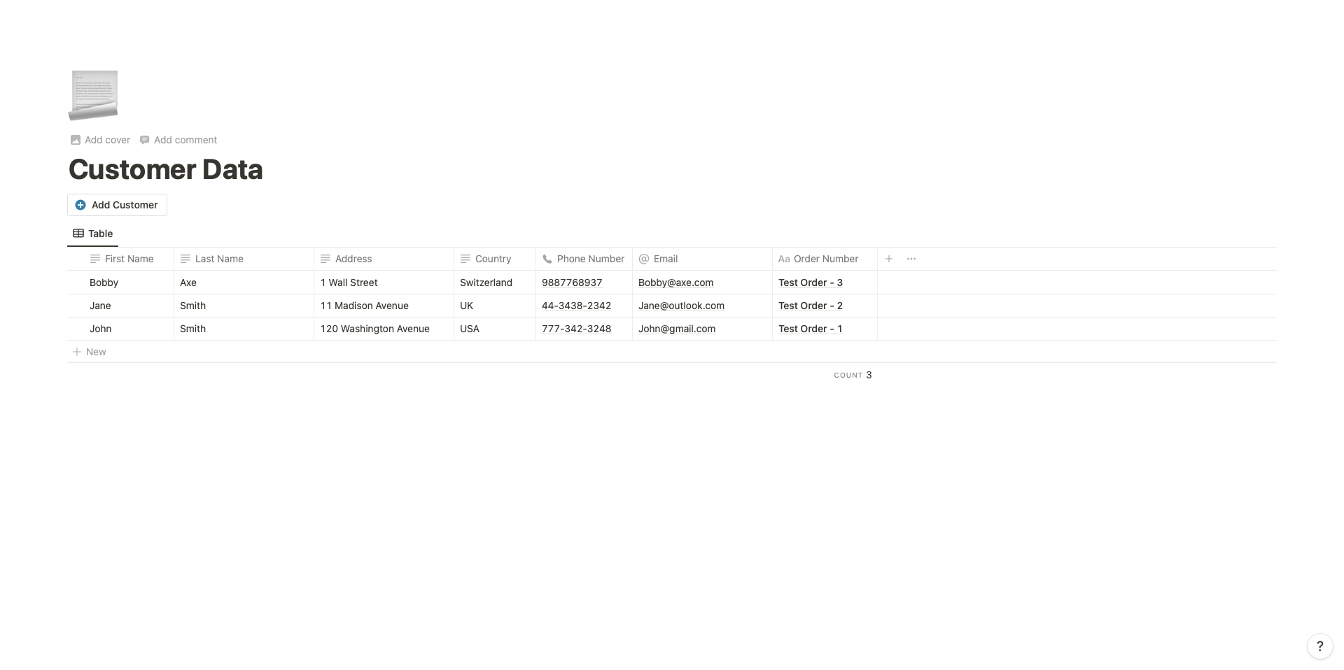 Mídia 3 de Rastreador gratuito de comércio eletrônico em noção - Sistema de noção de gerenciamento de pedidos de comércio eletrônico - e é gratuito!