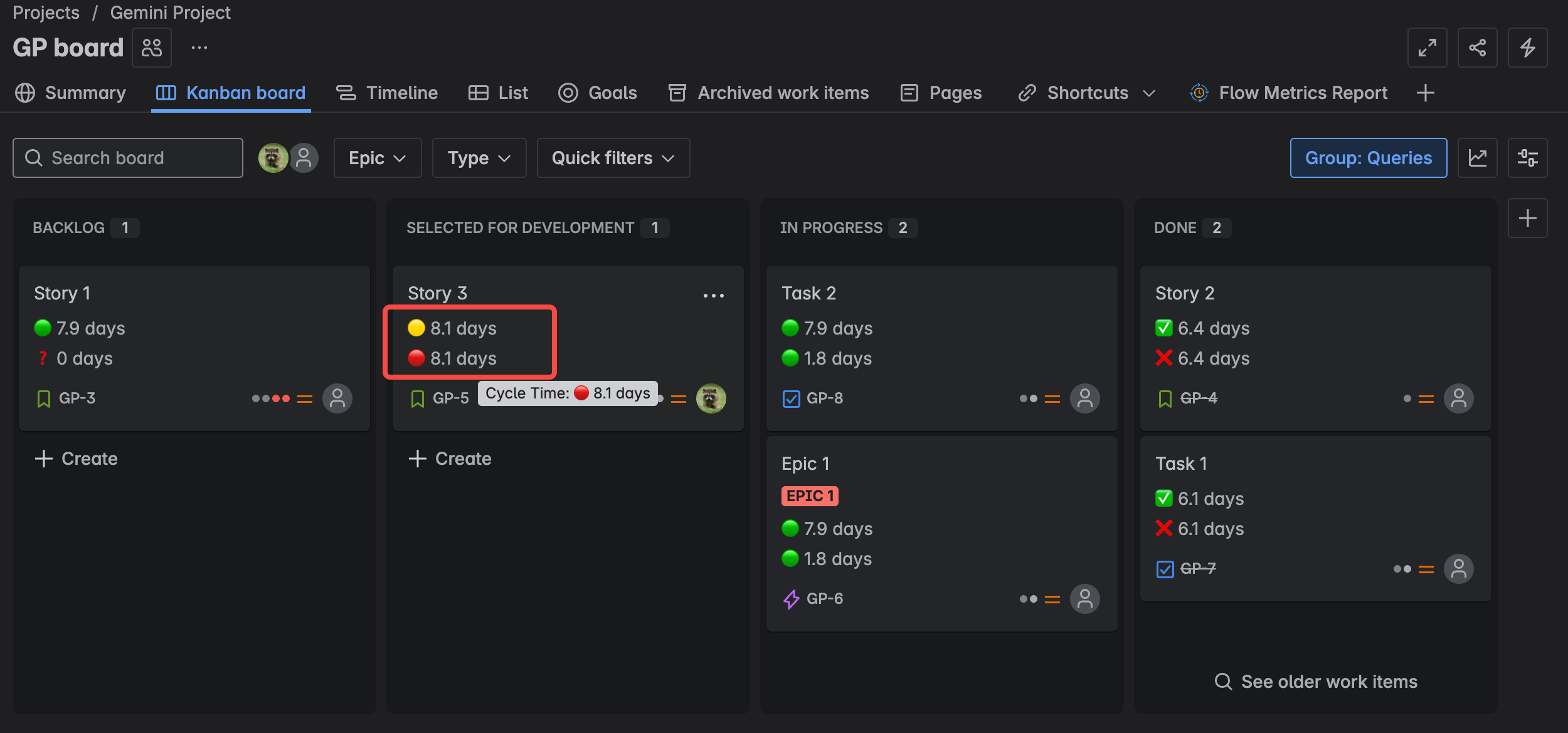 Kanban Flow Metrics for Jira Cloud App gallery image