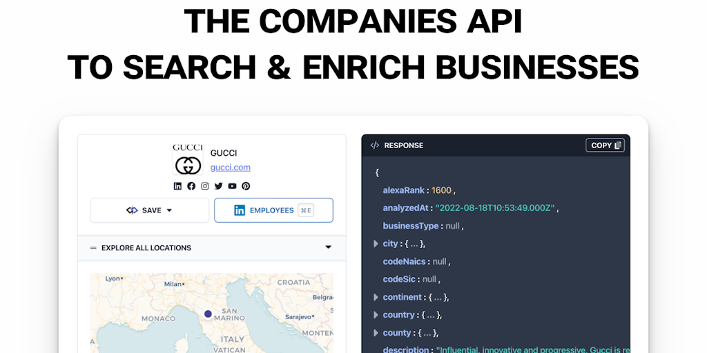 The Companies API: The API to Search & Enrich 54 Million Companies ...