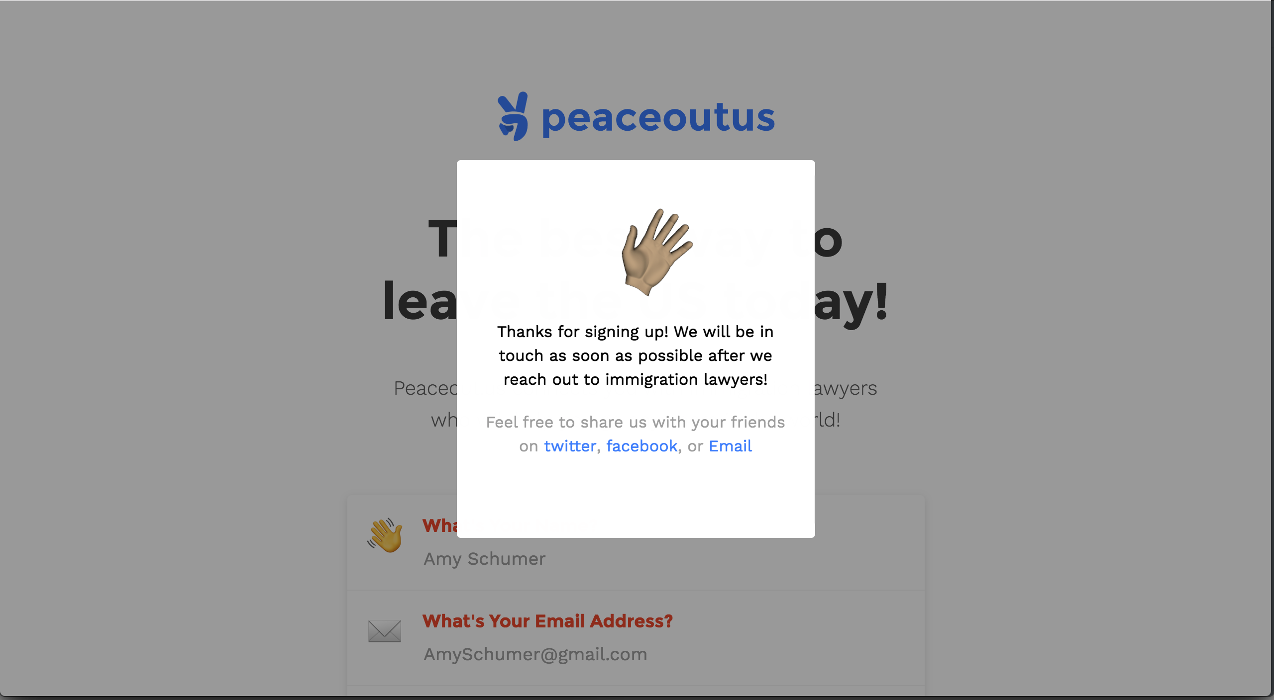 PeaceOutUS gallery image